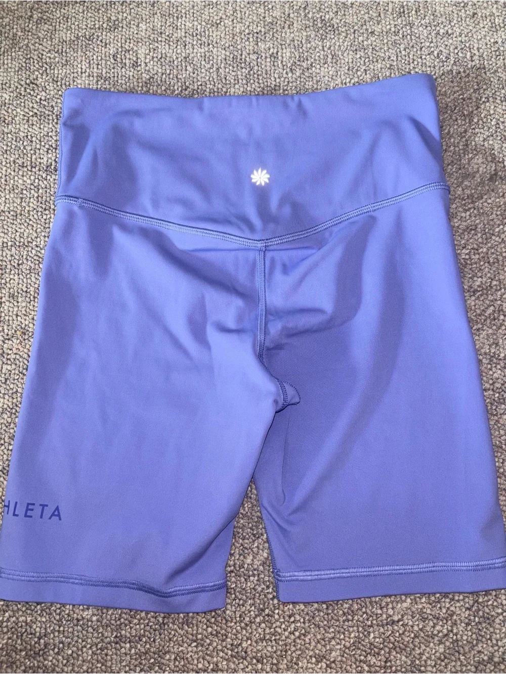Women's Athleta High-Waist Purple Athletic Bike Shorts